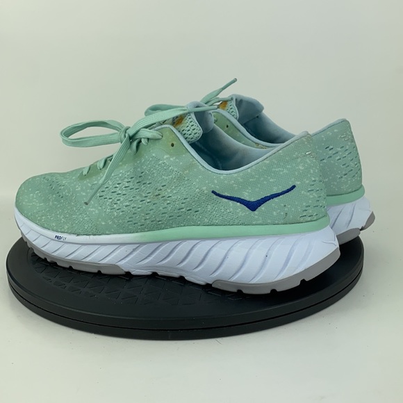 Hoka One One Cavu 2 Green Athletic Running Shoes 1099724 LSBL Women's Size 9.5 - Picture 7 of 13